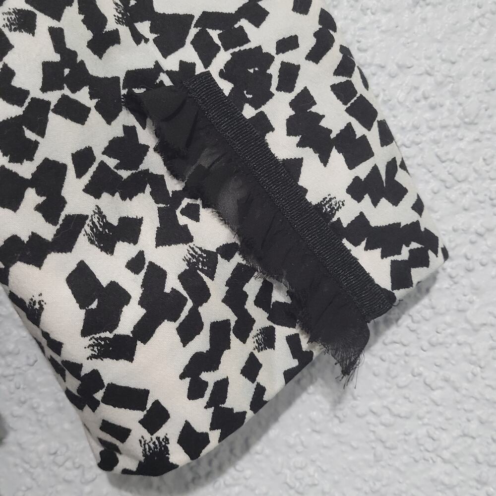 Vintage Marisa Christina Womens Dalmatian Print Blazer Size L Ruffle Unique 80s - Picture 5 of 10